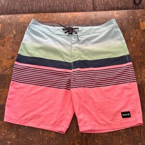 Hurley Boca Barranca 20 in. Boardshorts Sunset Pulse Mens Size 32